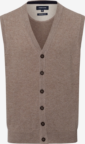 Andrew James Vest in Beige: front