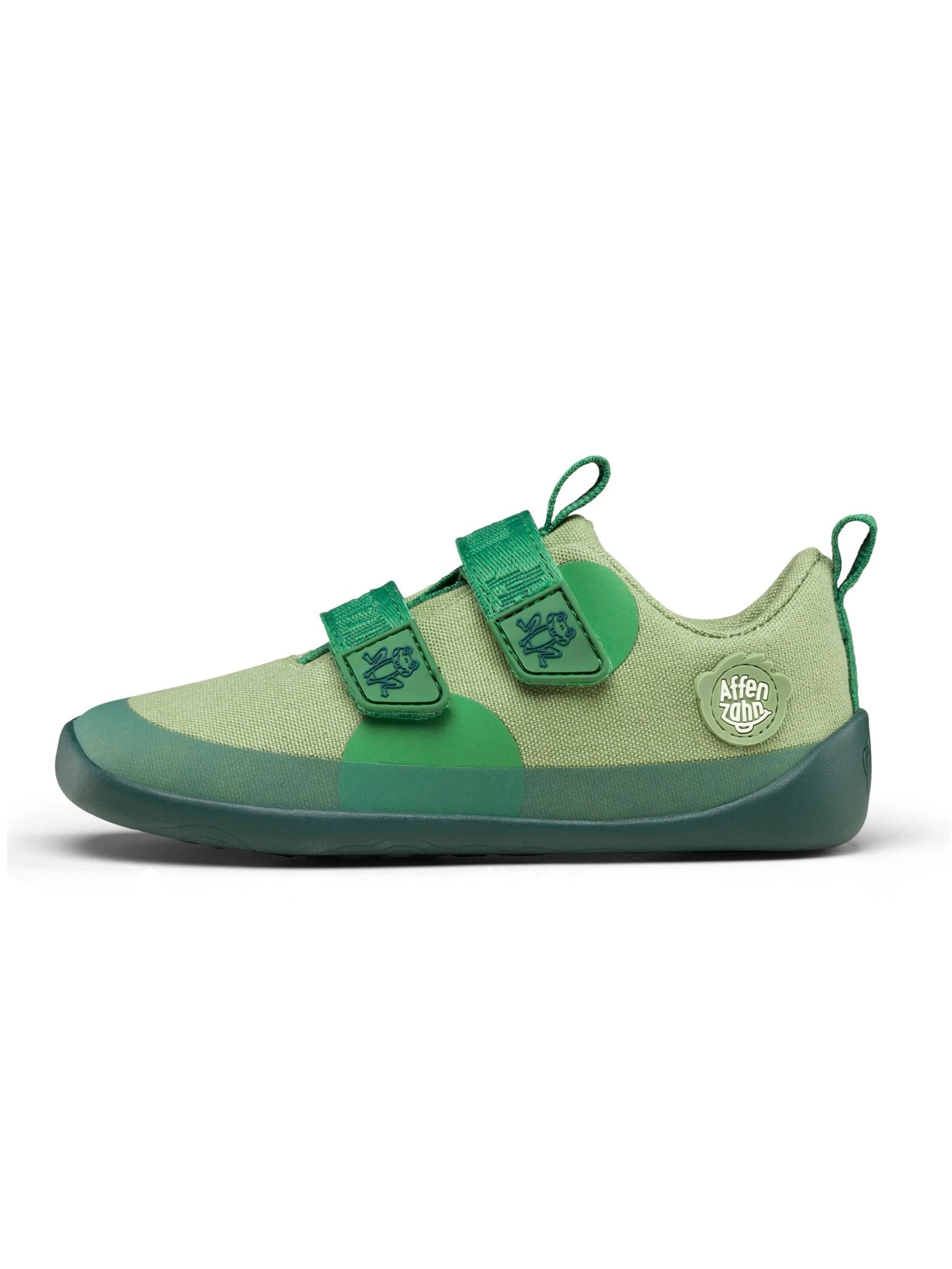 Affenzahn Sneaker 'Sneaker Baumwolle Lucky' in Grün: Vorderseite