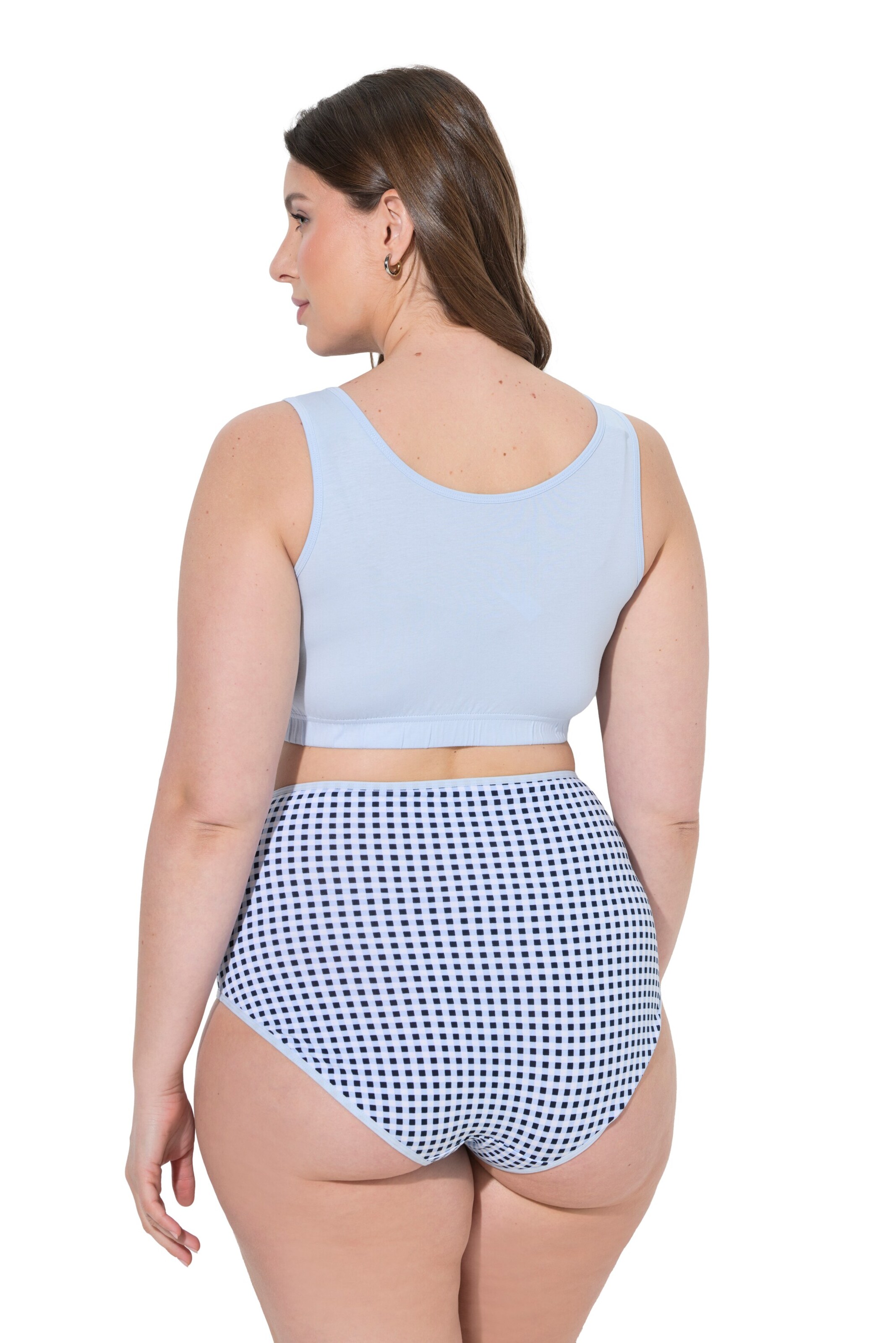 Ulla Popken Bralette Bra in Blue