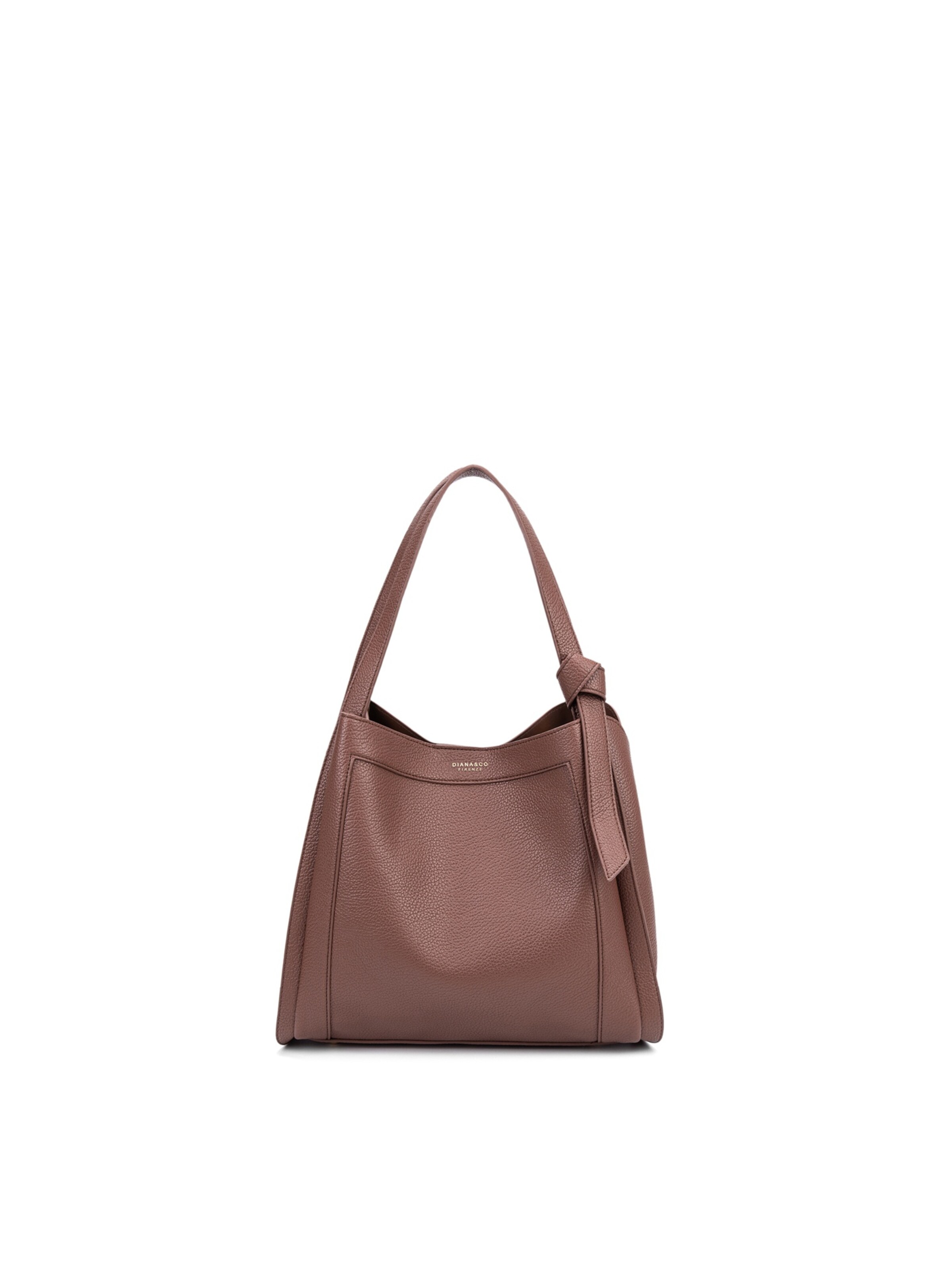 Diana&Co. Schoudertas in Bruin: voorkant