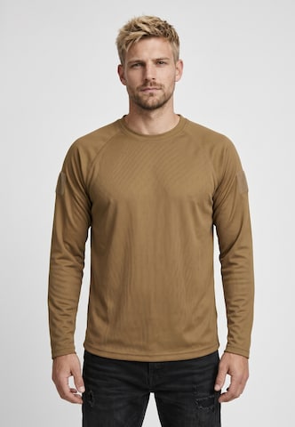 Maglietta di Brandit in beige: frontale