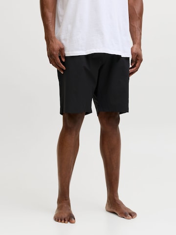Shorts de bain 'JPSTMaui' Jack & Jones Plus en noir : devant