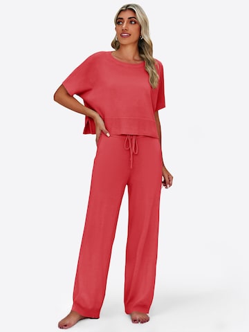 Imily Bela - Traje para estar en casa en rojo: frente