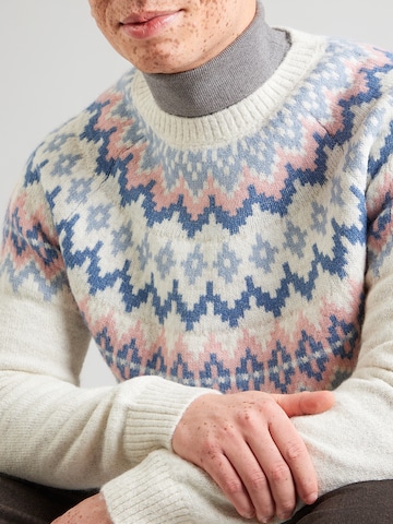 GAP Pullover 'FAIR ISLE YOKE' in Weiß