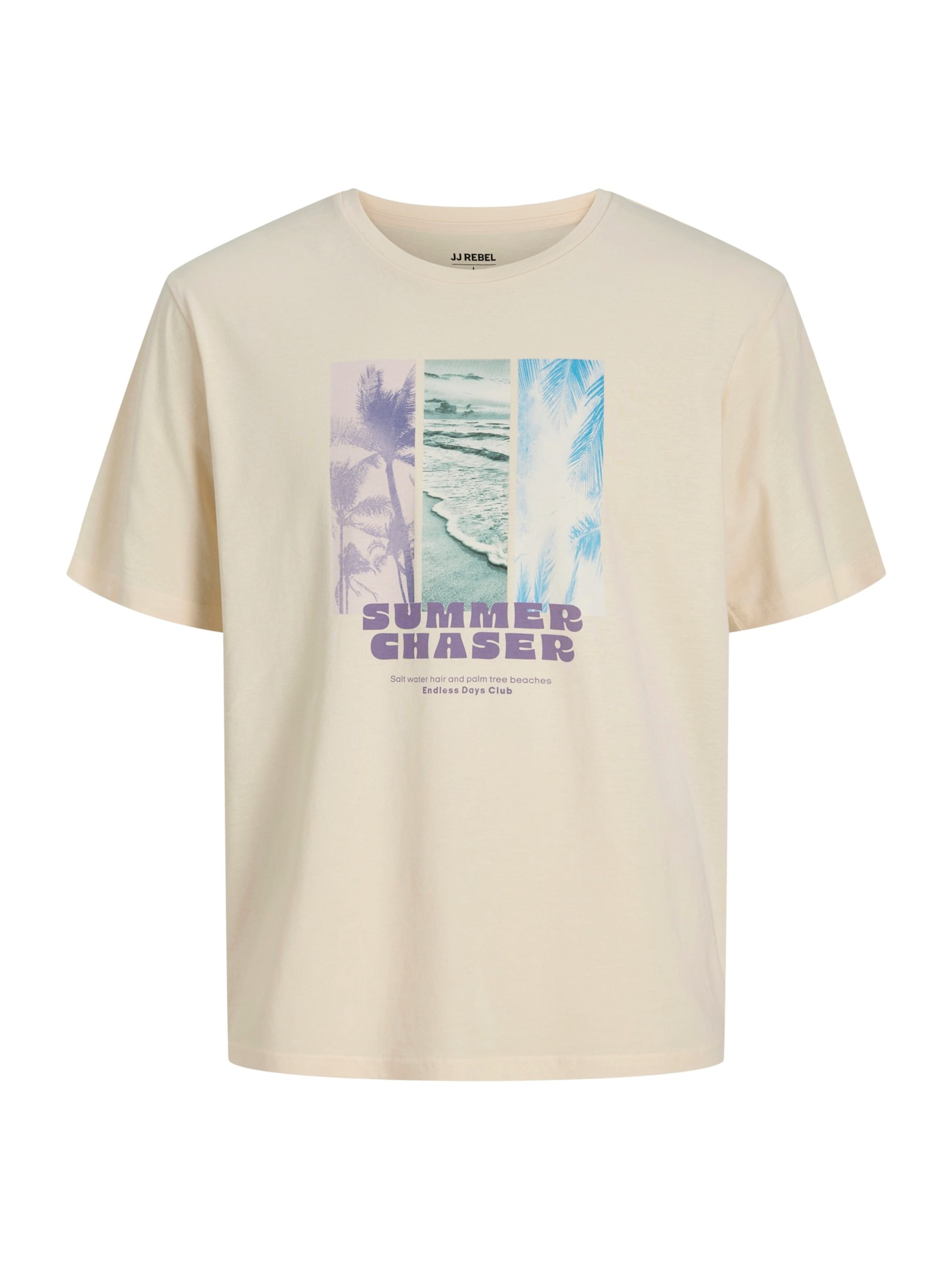 Maglietta 'JREBMILES' di JJ Rebel in beige: frontale