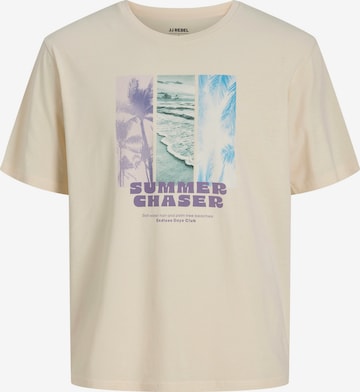 JJ Rebel Majica 'JREBMILES' | bež barva: sprednja stran