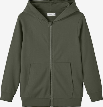 NAME IT Zip-Up Hoodie in Green: front