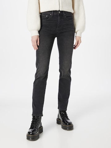 LEVI'S ® Regular Jeans '724 High Rise Straight' i svart: framsida