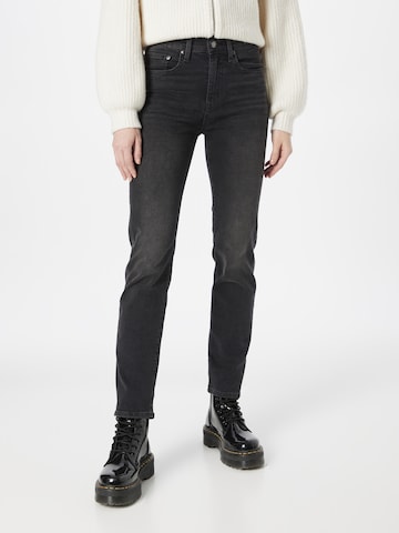 LEVI'S ® Regular Jeans '724 High Rise Straight' in Schwarz: predná strana