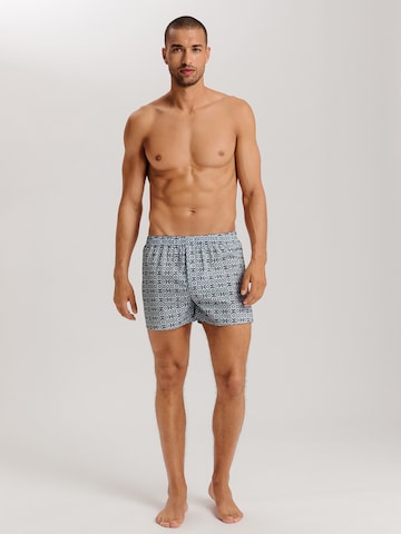 Hanro Boxer shorts ' Fancy Woven ' in Blue