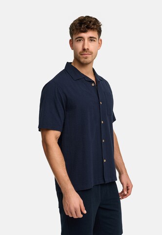 INDICODE JEANS Regular fit Overhemd 'Driller' in Blauw