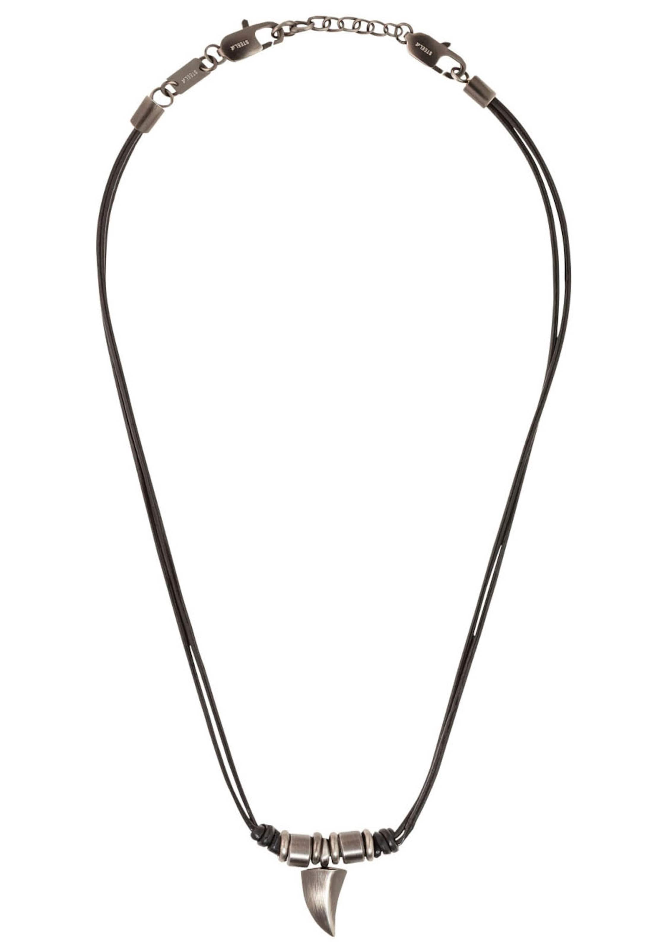 s.Oliver Necklace in Grey: front