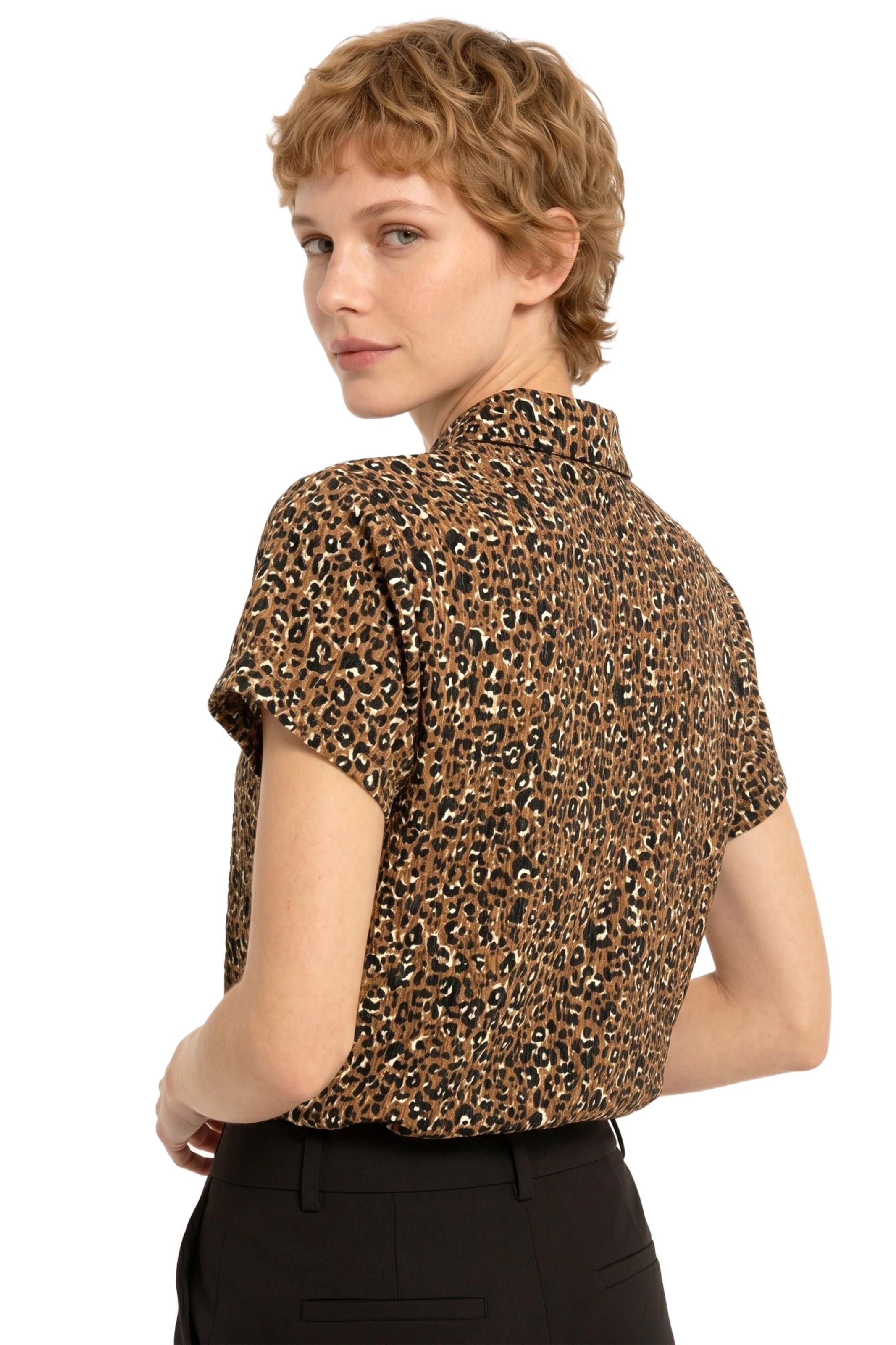Alexa Dash Blouse in Brown