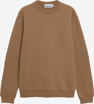 ARMEDANGELS Pullover BAARO FLEECE in Braun: Vorderseite