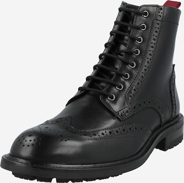 Ted Baker Lace-Up Boots 'WADELAN' in Black: front