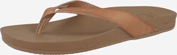 REEF T-Bar Sandals 'Cushion' in Brown: front