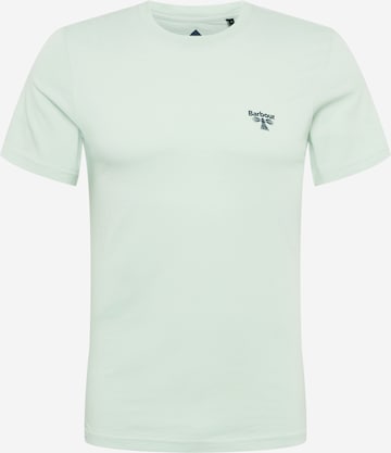 Barbour Beacon - Camiseta 'B.beacon Small Logo' en verde: frente