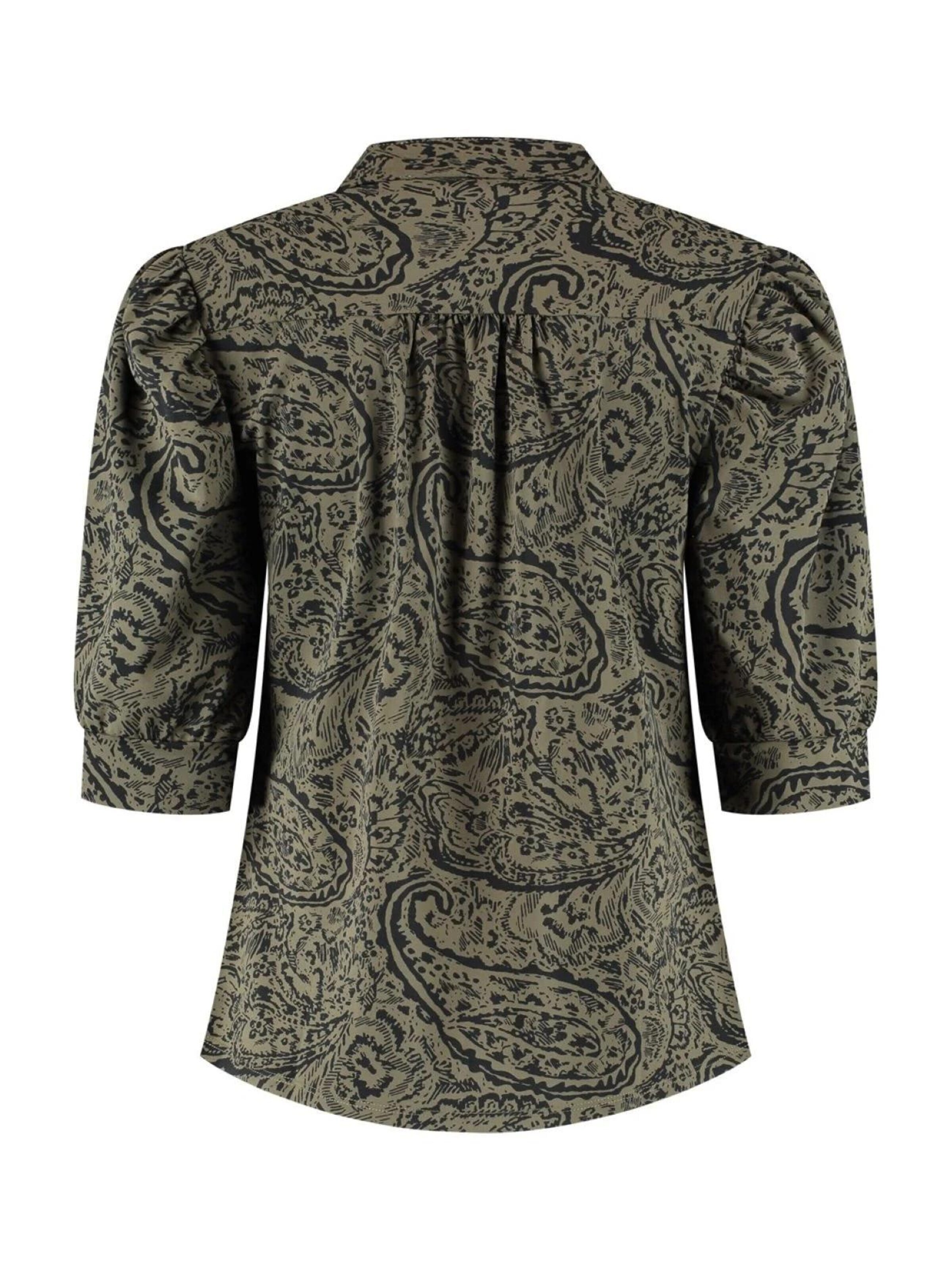 Lady Day Blouse 'Lady Day Lux ley print' in Groen
