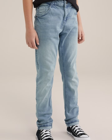 WE Fashion Slimfit Jeans in Blau: predná strana