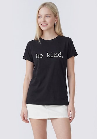 T-shirt MYMO en noir : devant