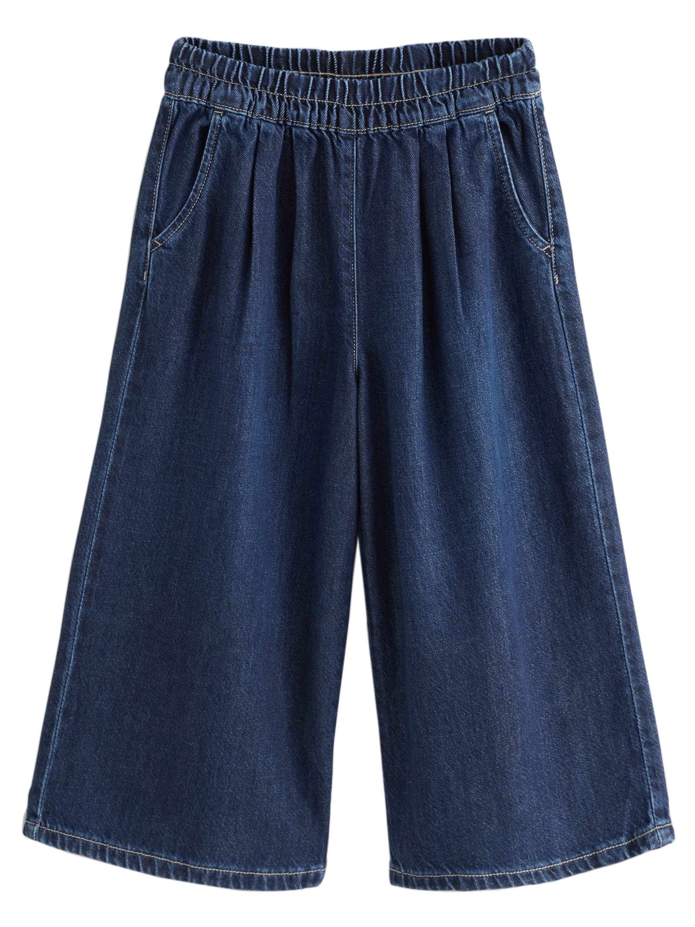 Wide leg Jeans de la Next pe albastru: față