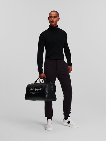 regular Pantaloni ' Hotel Karl Pintuck' di Karl Lagerfeld in nero