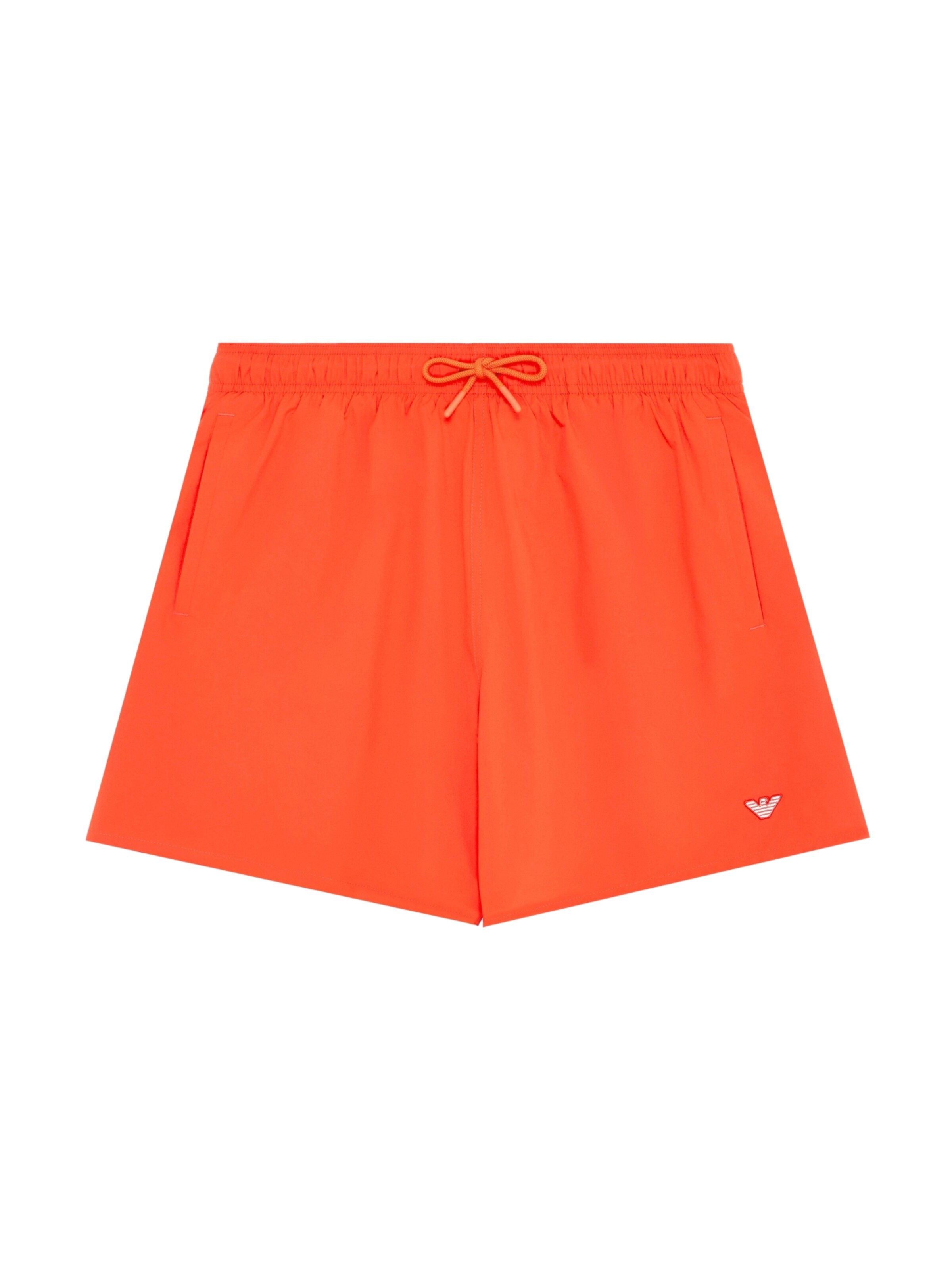 Emporio Armani Board Shorts in Orange: front
