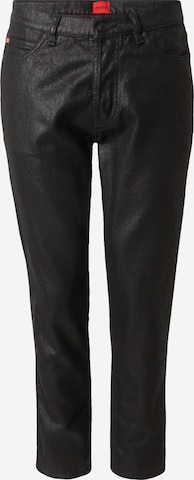 HUGOregular Traperice - crna boja: prednji dio