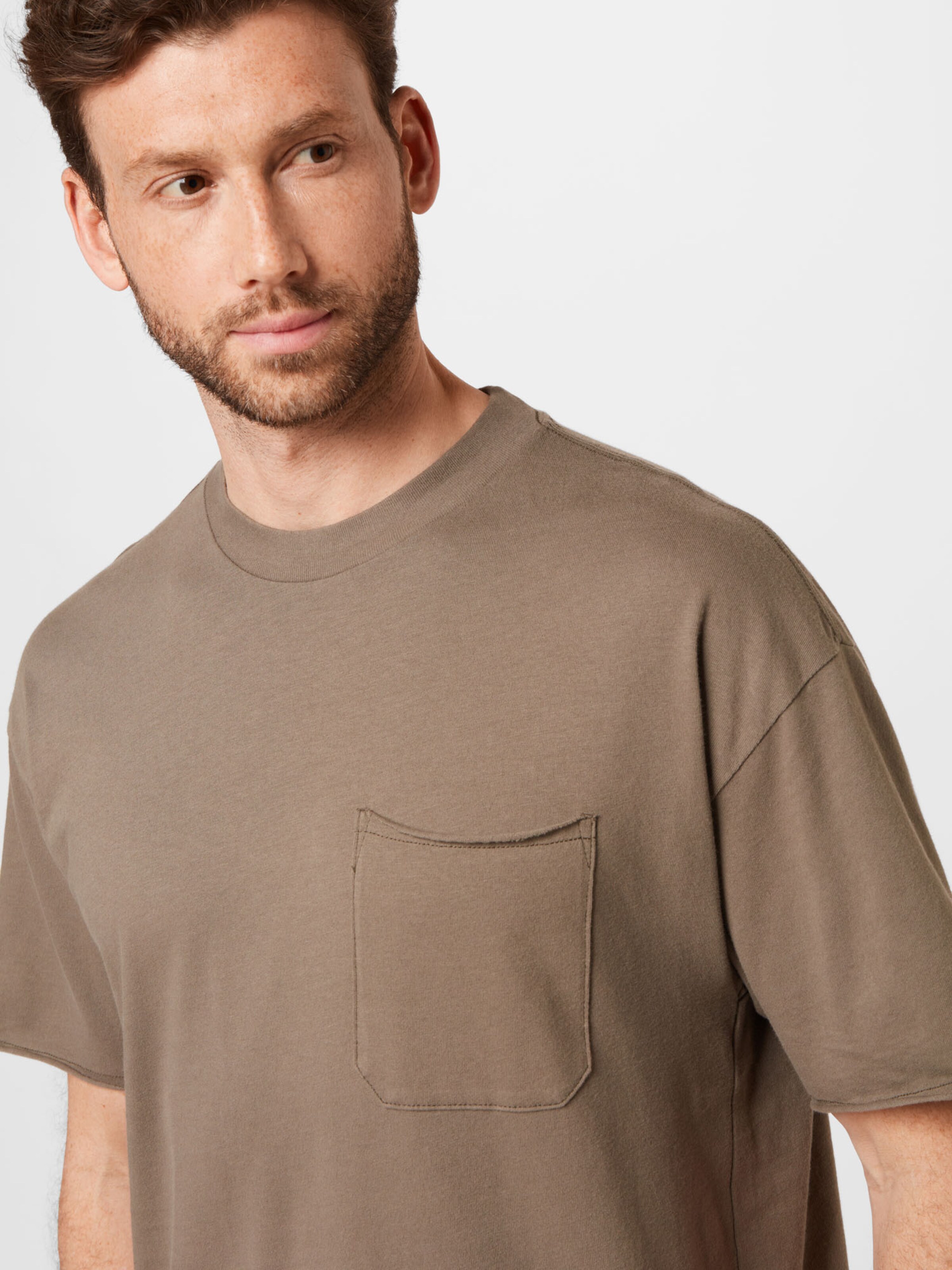 Männer Shirts Abercrombie & Fitch T-Shirt in Khaki - XW15956