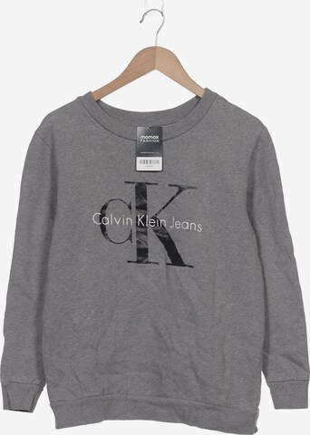 Calvin Klein Jeans Sweatshirt & Zip-Up Hoodie in XS in Grey: front