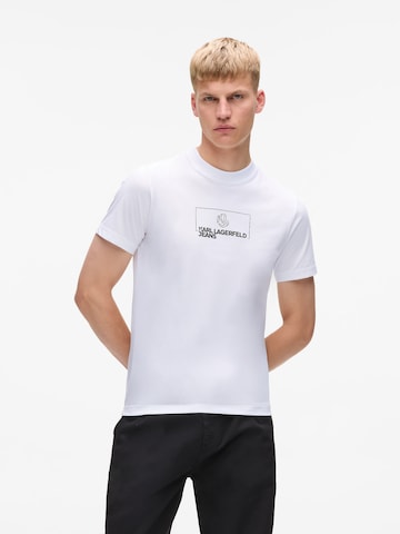 KARL LAGERFELD JEANS T-shirt i vit: framsida