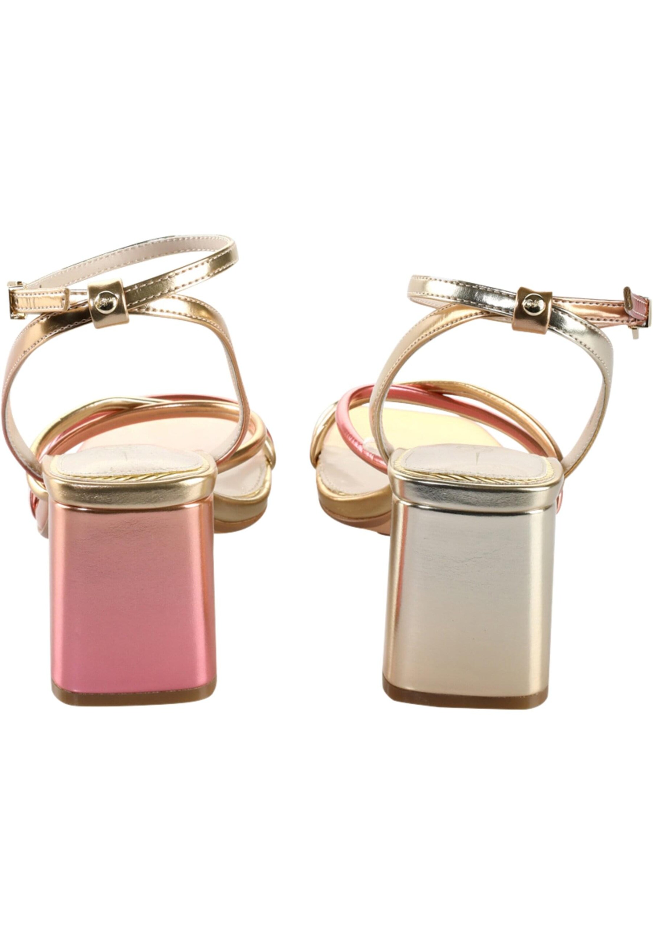 BUFFALO Sandały z rzemykami 'April' w kolorze czarny