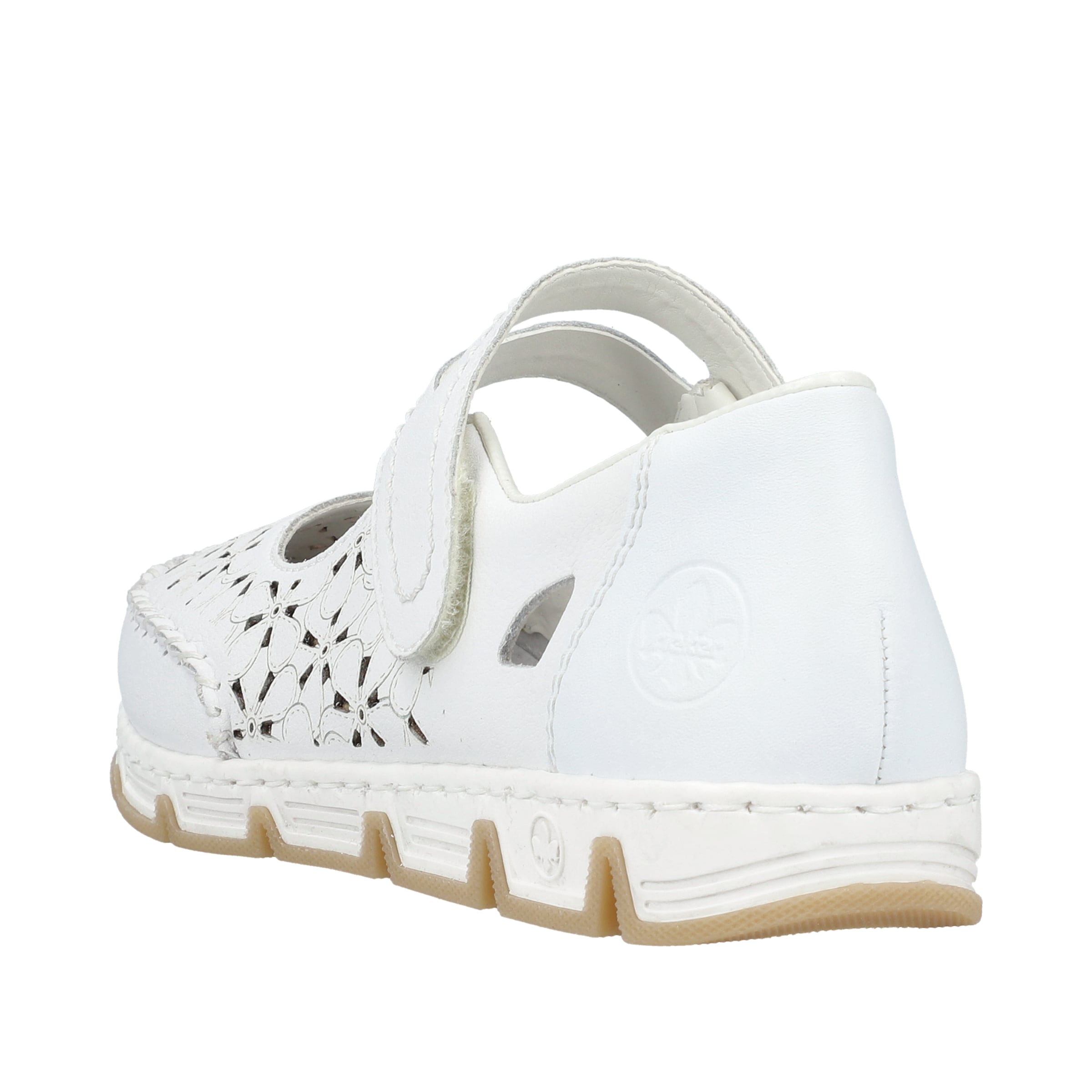 Ballerines à lanières '49977' Rieker en blanc