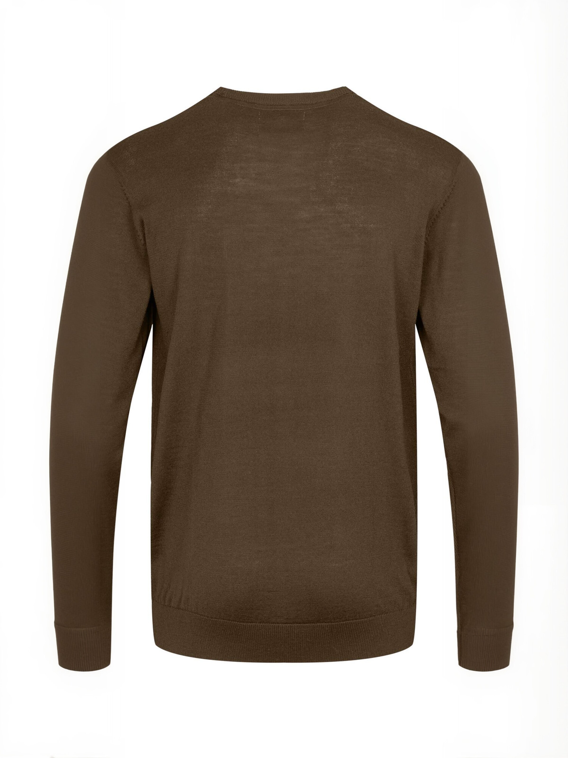 U.S. POLO ASSN. Pullover ' UMKent ' i brun: tilbage