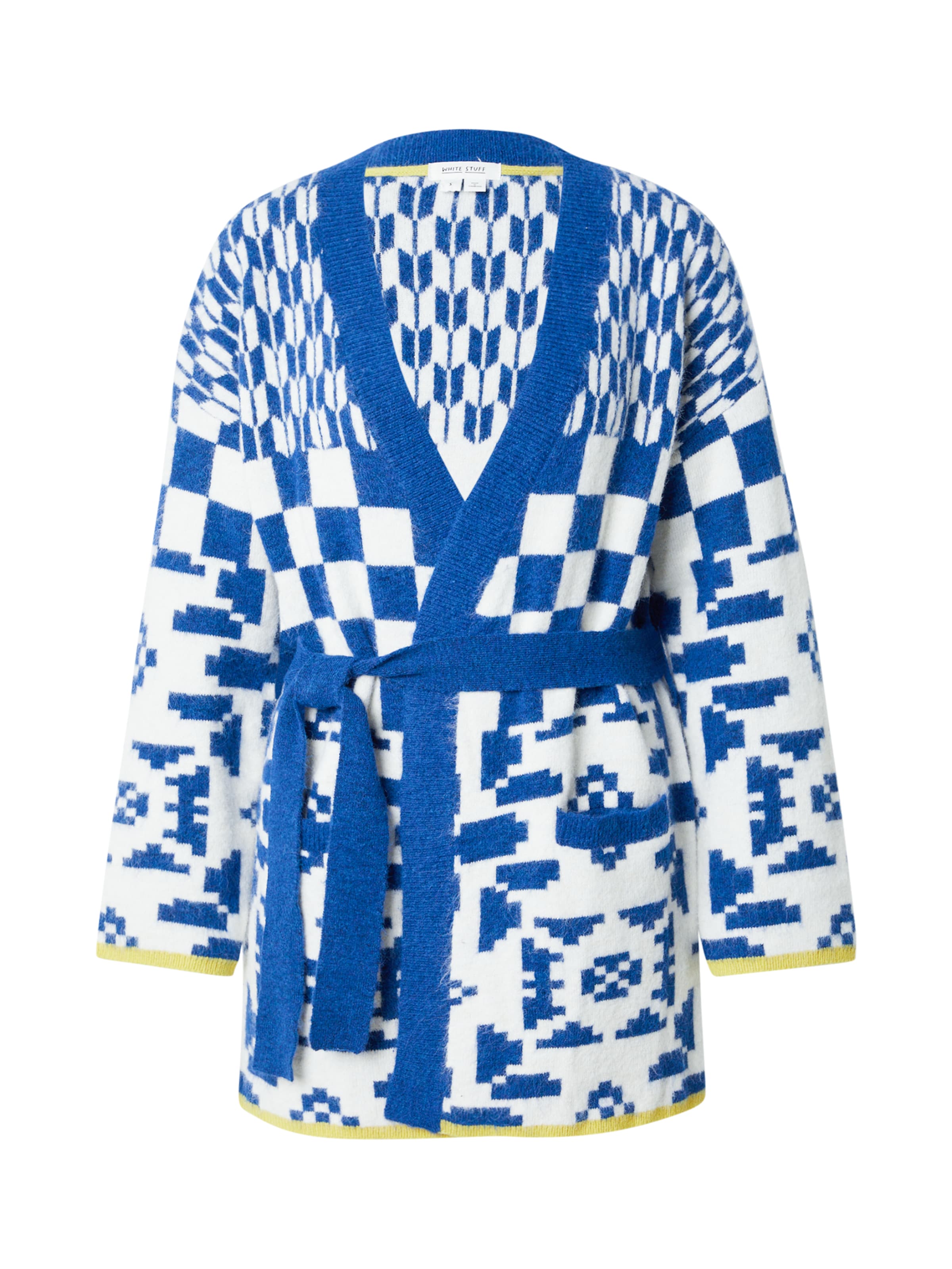 WHITE STUFF Pletena jopa 'GEO' | modra barva: sprednja stran