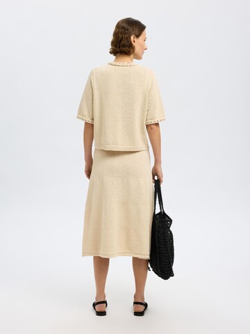 Jupe SELECTED FEMME en beige