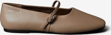 Ballerina con cinturino di Calvin Klein in grigio: frontale