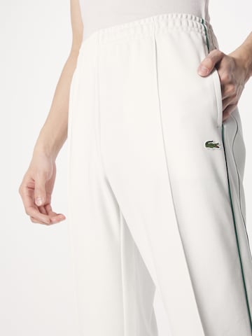 LACOSTE - regular Pantalón en blanco