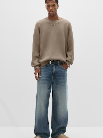 Pull&Bear Pulóver - barna: elől