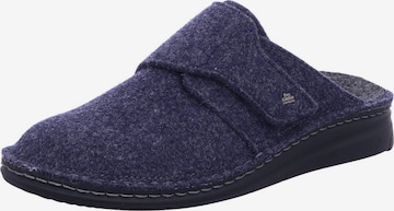 Pantoufle 'Hausschuh Herren 06503 416048 Filz in blau' Finn Comfort en bleu : devant
