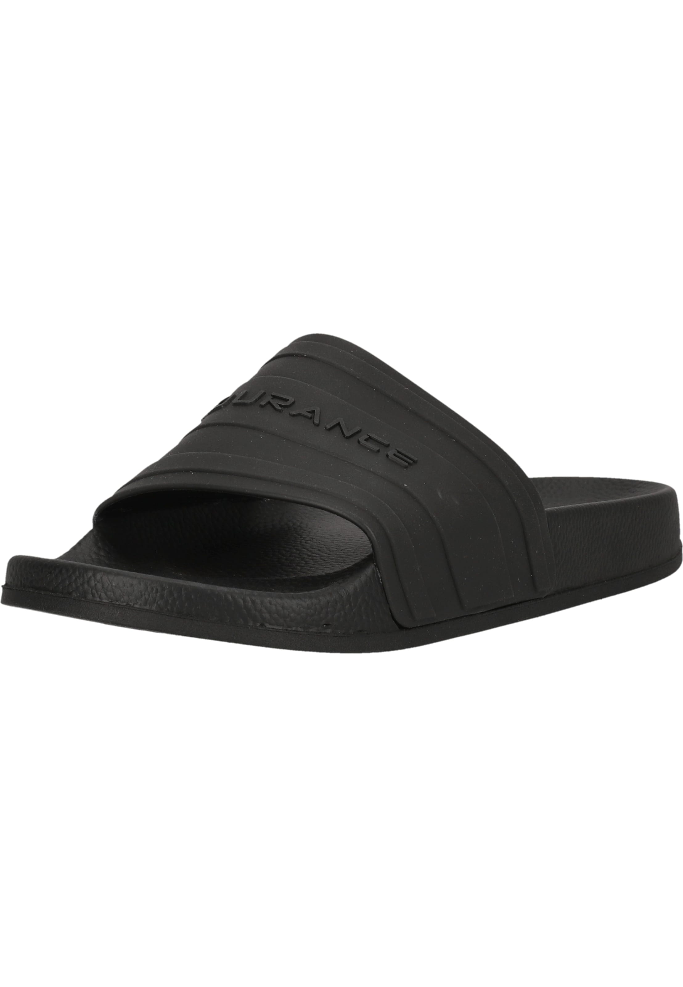 ENDURANCE Badesandale 'Lex' in Schwarz: Vorderseite