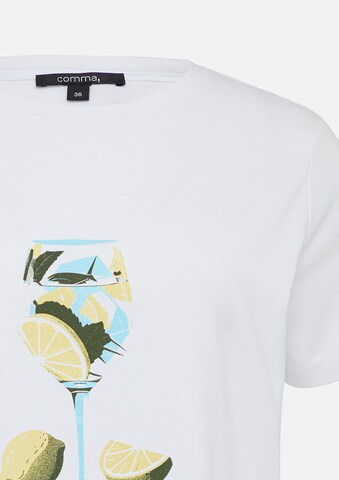 COMMA T-shirt i vit