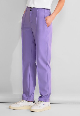 STREET ONE Slim fit Chino Pants in Purple