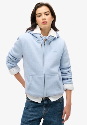 Superdry Sweatjacke in Blau: predná strana