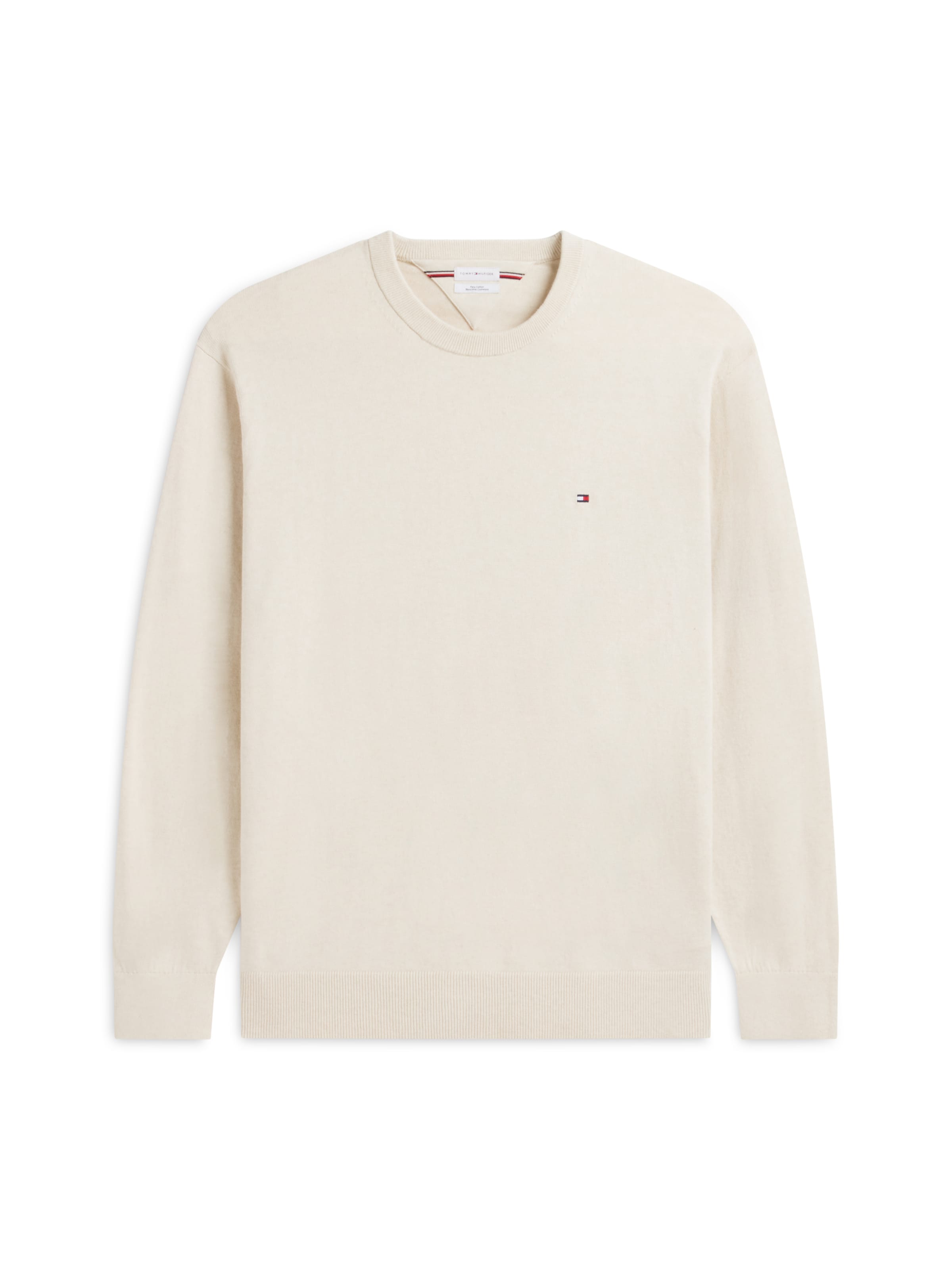 Tommy Hilfiger Big & Tall Trui in Beige: voorkant
