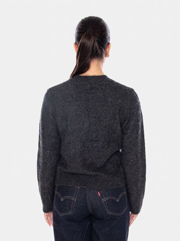 Carhartt WIP Sweter 'W' CURTIS SWEATER TANGLED BLACK' w kolorze szary