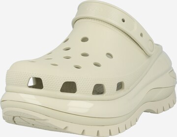 Crocs Clogs 'Mega Crush' in Beige: front