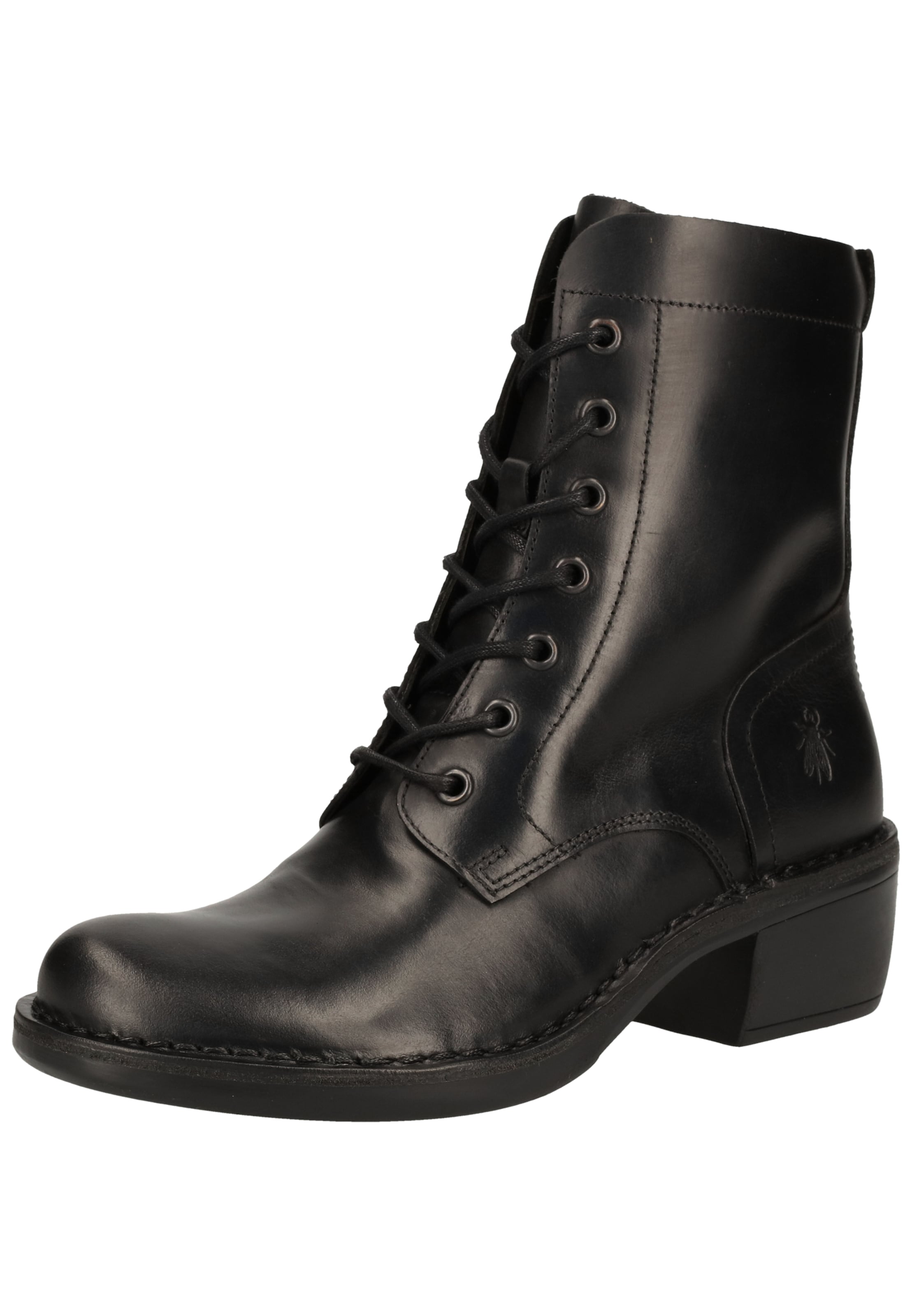 Stivaletto stringato di FLY LONDON in nero: frontale