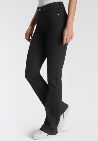 MAC Bootcut Jeans in Schwarz