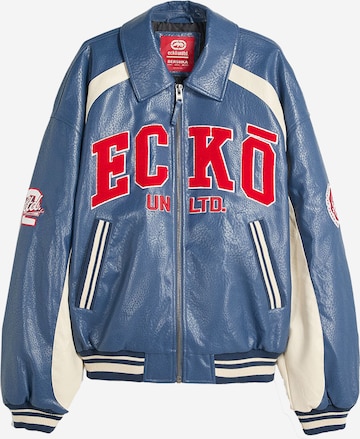 Bershka Välikausitakki värissä sininen: etupuoli